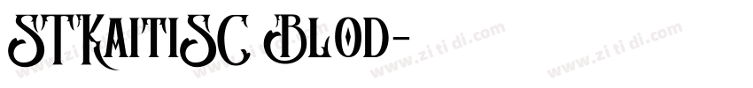 STKaitiSC Blod字体转换